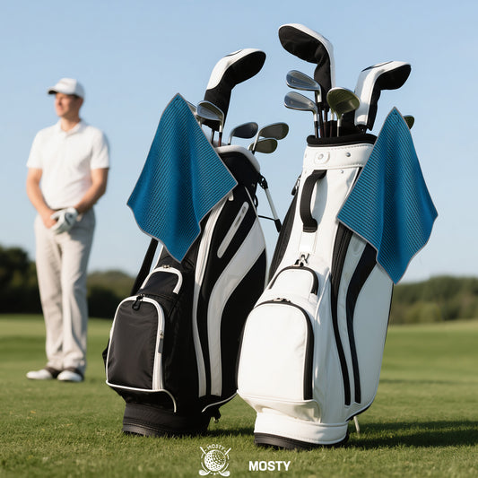 MOSTY Magnetic Golf Towel for Bags, Carts & Clubs 2 Pcs