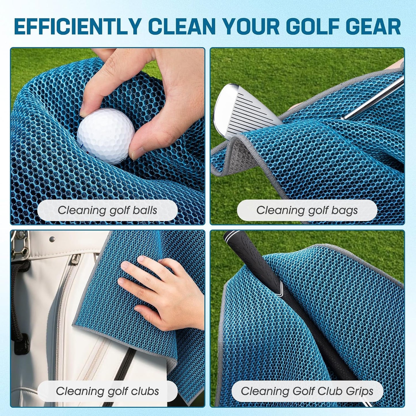 MOSTY Greenside Magnetic Golf Towel 1PC, Ultra-Absorbent Microfiber