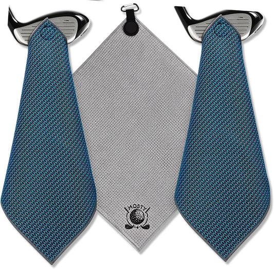 MOSTY Magnetic Golf Towel for Bags, Carts & Clubs 2 Pcs