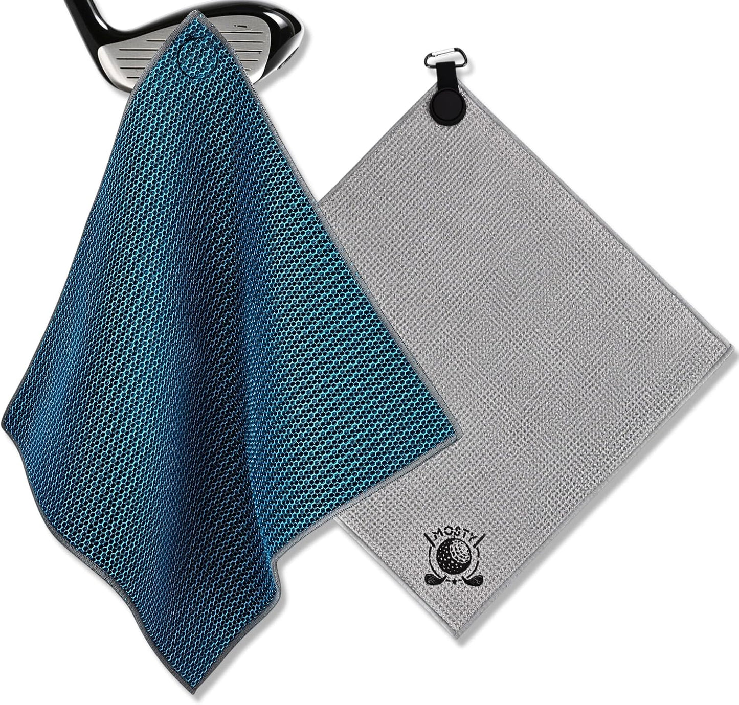 MOSTY Greenside Magnetic Golf Towel 1PC, Ultra-Absorbent Microfiber