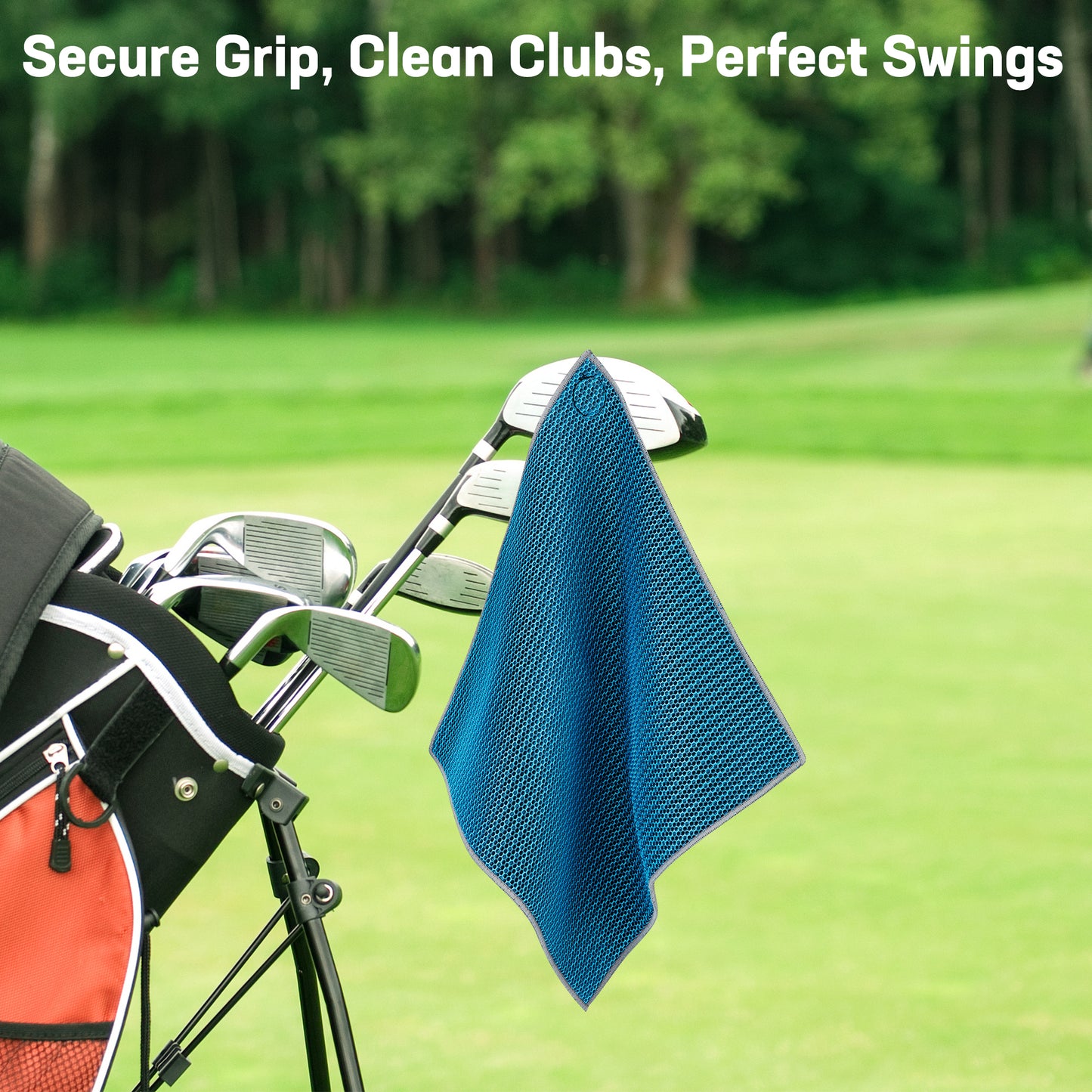 MOSTY Greenside Magnetic Golf Towel 1PC, Ultra-Absorbent Microfiber